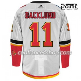 Adidas Maillot de Hockey Calgary Flames MIKAEL BACKLUND 11 Blanc Authentic - Enfant